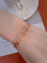 Load image into Gallery viewer, SHINE Block Chain 18K Bracelet