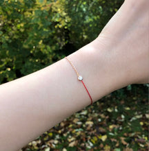 Load image into Gallery viewer, Bubble Diamond 18K Red String