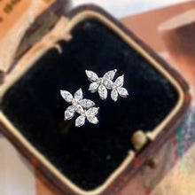 Load image into Gallery viewer, Marquise Leaf Diamond Earrings