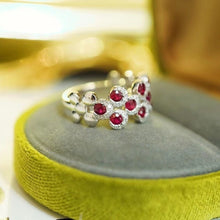 Load image into Gallery viewer, Eugenia Ruby Diamond 18K Ring