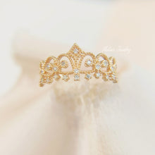 Load image into Gallery viewer, Crown on Jasmine Diamond Ring