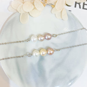 Tri-Pearl Candy Freshwater Pearl Bracelet