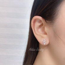 Load image into Gallery viewer, Marquise Leaf Diamond Earrings