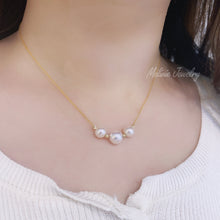 Load image into Gallery viewer, Triplet Akoya 18K Gold Necklace