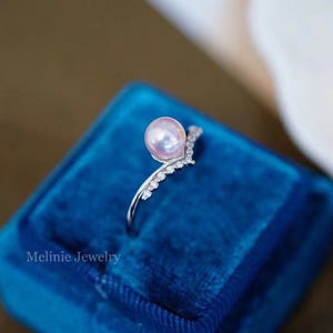 Victoria Diamond Akoya Ring