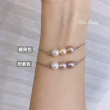 Load image into Gallery viewer, Tri-Pearl Candy Freshwater Pearl Bracelet