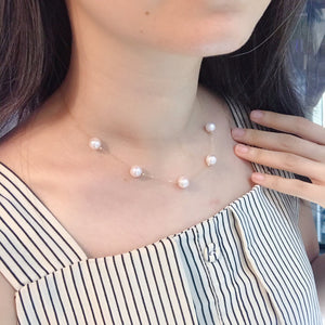 melinie jewelry akoya pearl 18k gold necklace 美億年珠寶 珍珠 花珠 18K金頸鏈