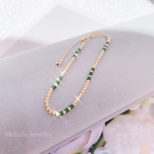 Galaxy Green 18K Gold Bracelet