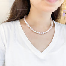 Load image into Gallery viewer, Japanese Akoya Seawater Pearl Necklace 8.5-9mm