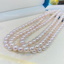 Load image into Gallery viewer, Japanese Akoya Seawater Pearl Necklace 8.5-9mm