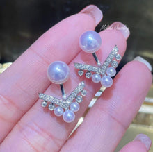 Load image into Gallery viewer, Cinderella Two-Way Akoya Diamond Earrings