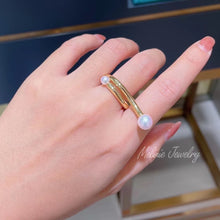 Load image into Gallery viewer, Twinsies Akoya 18K Ring