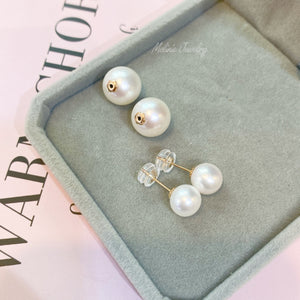 Duet Pearl 18K Earrings