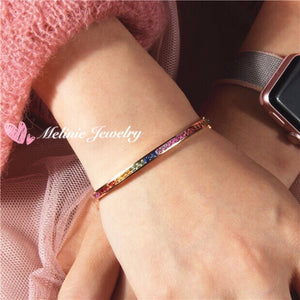 美億年珠寶 18K金 寶石手鐲 Melinie Jewelry 18K Gold Gemstome Gem bangle bracelet