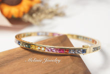 Load image into Gallery viewer, 美億年珠寶 18K金 寶石手鐲 Melinie Jewelry 18K Gold Gemstome Gem bangle bracelet