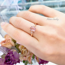 Load image into Gallery viewer, Deep Pink Tourmaline Diamond Ring
