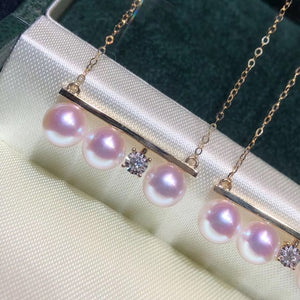 美億年珠寶 鑽石 18K金 珍珠 頸鏈 melinie jewelry 18k gold pearl necklace