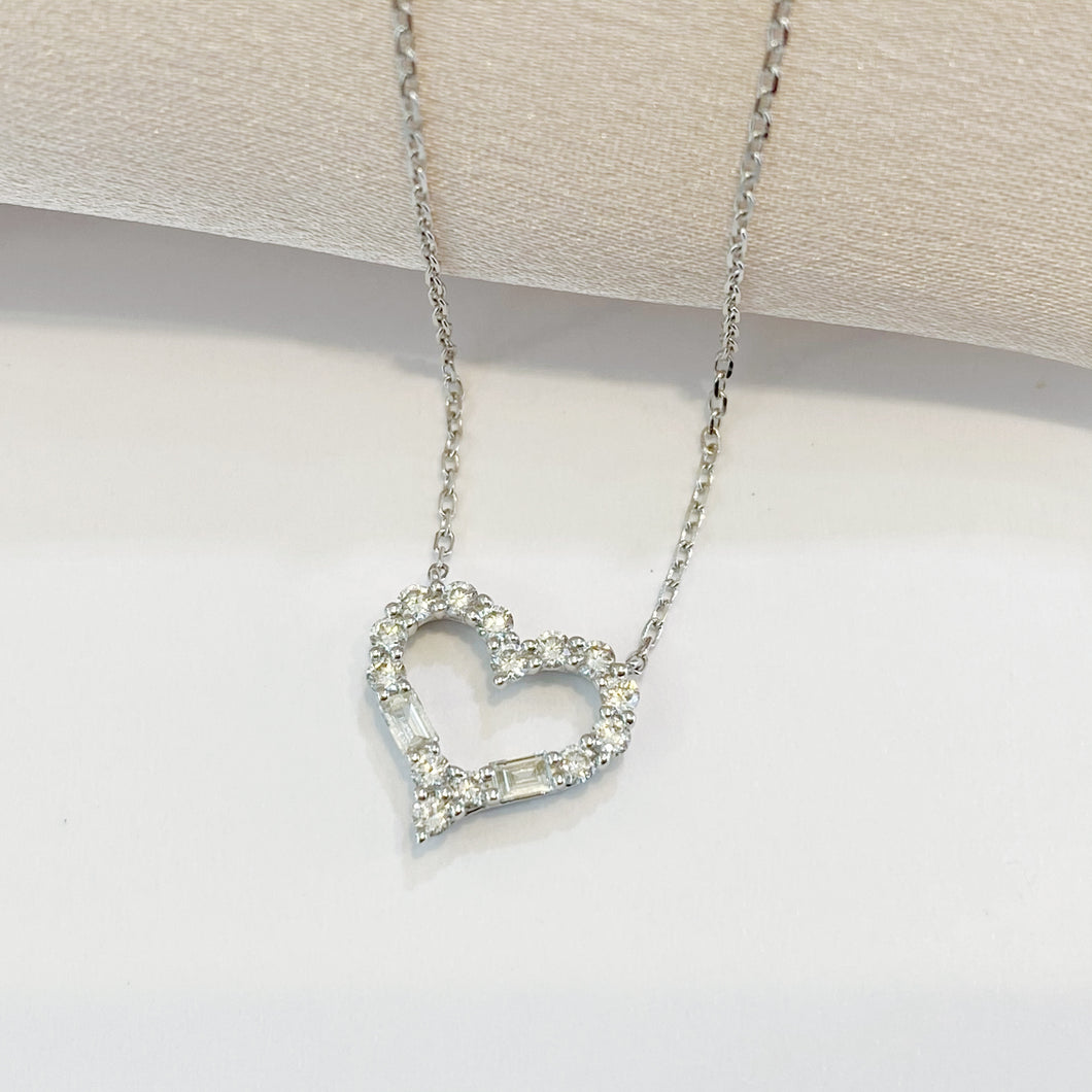 Heart of Love Diamond 18K Gold Necklace
