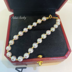 Baby Akoya Bracelet with 18K Beads