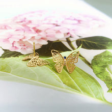 Load image into Gallery viewer, Calastrina Butterfly 18K Earrings