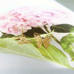 Calastrina Butterfly 18K Earrings