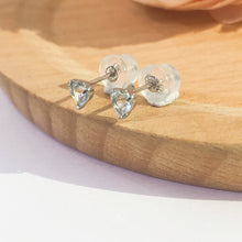 Load image into Gallery viewer, 海藍寶鉑金耳環 melinie jewelry aquamarine PT gold earrings