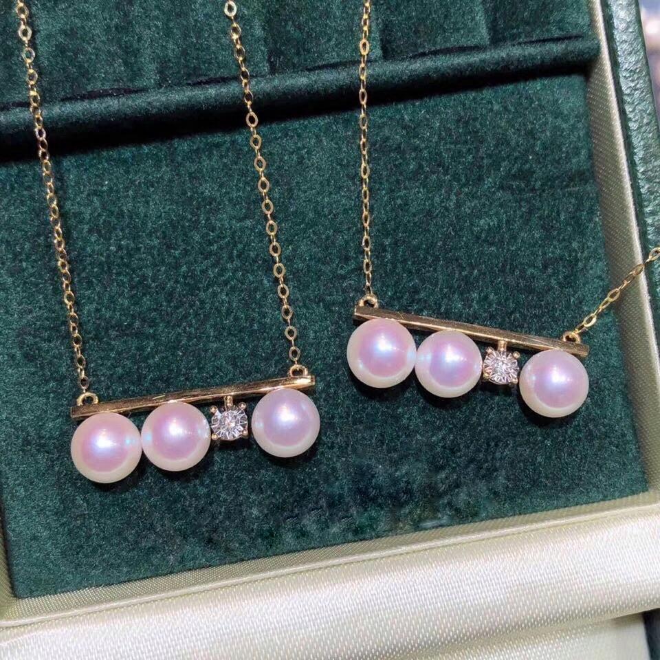 美億年珠寶 鑽石 18K金 珍珠 頸鏈 melinie jewelry 18k gold pearl necklace