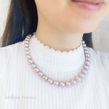 Load image into Gallery viewer, Oversized Lavender Edison Pearl Necklace