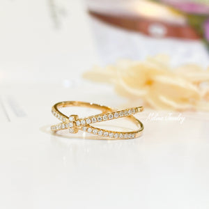 Taivia Ring 鑽石18k金鑲嵌戒指