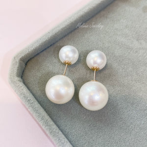 Duet Pearl 18K Earrings