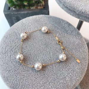 美億年珠寶 天女珍珠 手鏈 18K金 melinit jewelry akoya pearl bracelet 18K gold