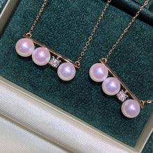 Load image into Gallery viewer, 美億年珠寶 鑽石 18K金 珍珠 頸鏈 melinie jewelry 18k gold pearl necklace
