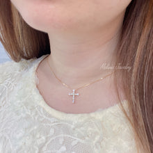Load image into Gallery viewer, Diamond Cross 18K Necklace Set