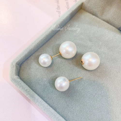 Duet Pearl 18K Earrings