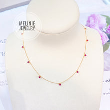 Load image into Gallery viewer, All Starry Ruby Gemstone 18K Necklace