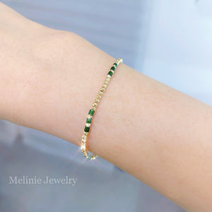 Galaxy Green 18K Gold Bracelet