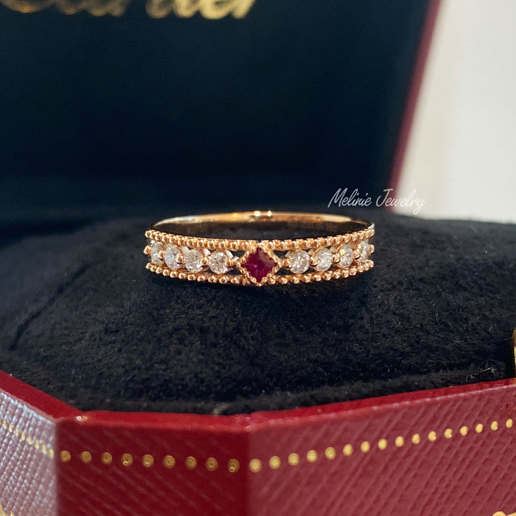 Lacey Ruby Diamond Ring