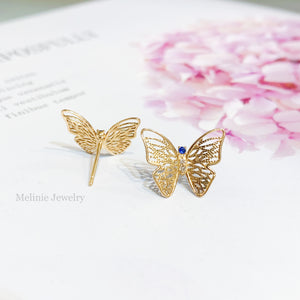 Calastrina Butterfly 18K Earrings