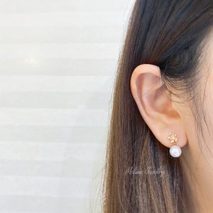 Sakura Akoya Diamond Earrings