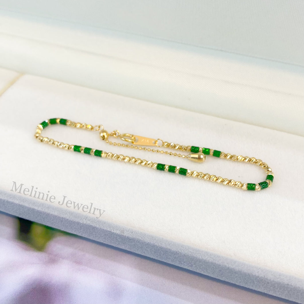 Galaxy Green 18K Gold Bracelet