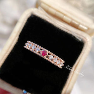 Lacey Ruby Diamond Ring