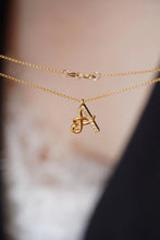 Load image into Gallery viewer, English Alphabet Diamond Necklace