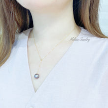 Load image into Gallery viewer, Oversized Lavender Pearl Adjustable 18K Y-Chain