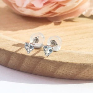 海藍寶鉑金耳環 melinie jewelry aquamarine PT gold earrings
