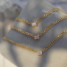 Load image into Gallery viewer, Light Cuba Diamond 18K Chain Set